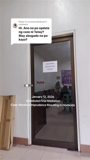 Mediation Update on Reckless Imprudence Case