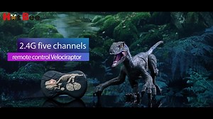 Watch Blue Velociraptor Simulation Walking Robot Toy on Amazon Live