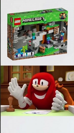Knuckles approves lego minecraft sets. PT,1 #sonic #lego #minecraft #funny #memes #trending #fyp