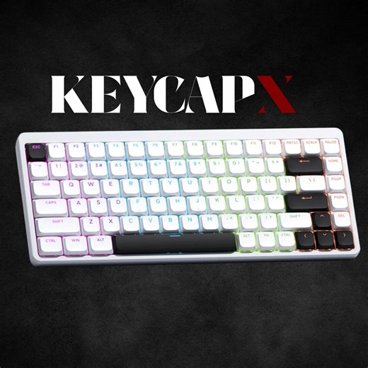 Slim Low Profile Shine Through Keycap Set, RGB Backlit PBT Double Shot Keycaps Set - Etsy