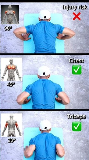 Elbow Position for Push-up 🔥#fitnessmotivation #fitness