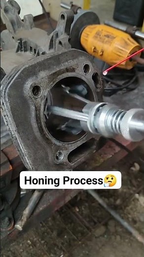 how to rebore and hone cylinder #shorts #motorcycle