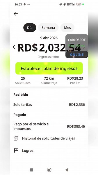 CarlosBot 🤖🤖 *¡Lleva tus Ganancias al Siguiente Nivel con el Robot 🤖 para InDrive! 🚀* ¿Cansado de perder viajes y oportunidades en InDrive? ¡Esto es para ti! Con el Robot 🤖 *automatiza la aceptación de solicitudes* y aumenta tus ingresos sin esfuerzo. 📈💸 *¿Qué puedes hacer con el Robot?* 🤖 ✅ Acepta viajes automáticamente 🤯 ✅ Manual ✅ Bloqueo de zonas 🚫 ✅ Zona Favorita ✅ Precio por kilómetro 💸 ✅ Precio mínimo por viaje 💲 ✅ Distancia punto A – punto B ✅ Filtros inteligentes y control t