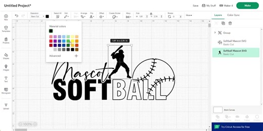 Softball Mascot SVG, School Team Spirit Clipart, Softball Shirt Design SVG, Cut File for Cricut & Silhouette, Digital Download - Etsy