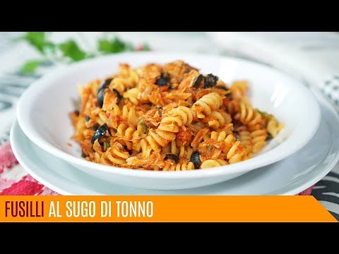 Fusilli al sugo di tonno, ricetta facilissima e buonissima