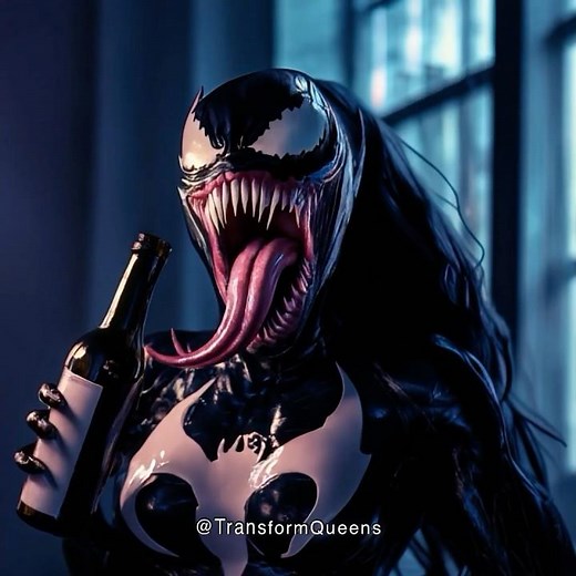 Venom was transformed into an office lady who loves coffee #short #venom #transformation #marvel