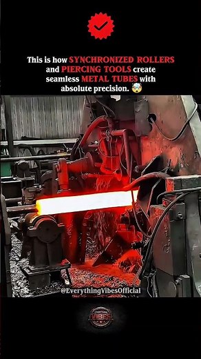 Industrial Forging: The Seamless Pipe Production Sequence 🤯