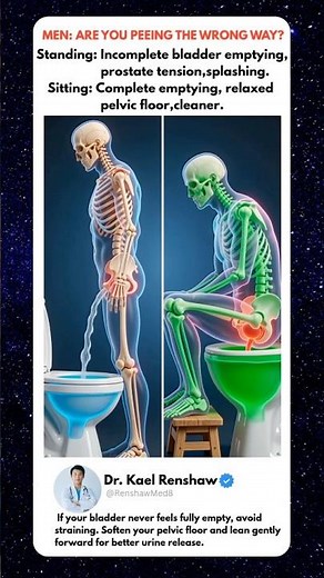 Standing VS Sitting To Pee 🚽 Shocking 3D Bladder Test!