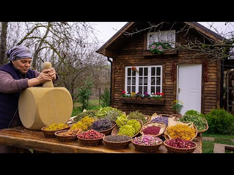 Grinding Spices in a Stone Grinder and Cooking Country Style Beef Stew