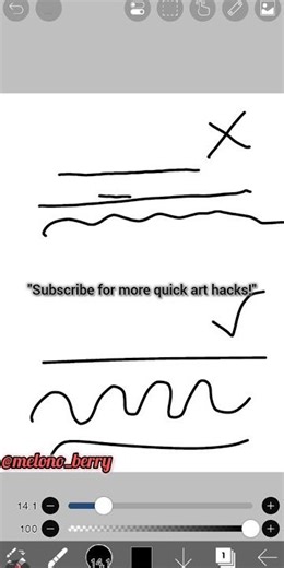 Say Goodbye to Shaky Lines! 👋 Ibis Paint X Hack #shorts #art #ibispaintx #hack #digitalart #beginner