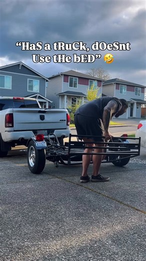 Rex M on Instagram: "Since folks were triggered by my trailer hitch video cuz i wasn’t throwing the bike in the bed. How bout now? Still no bike in bed. @kendonindustries Trailers are 👌🏽😮‍💨, now I can take more bikes to the track with me. 🤙🏾 #motorcycle #sportbike #trailer"