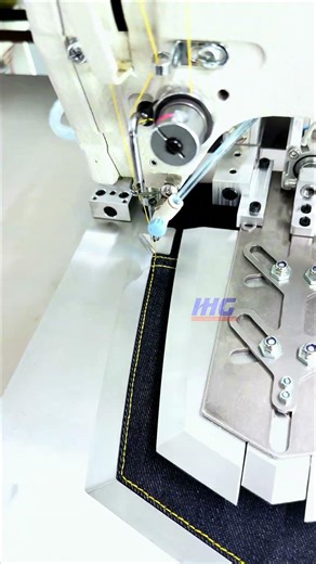 IHG Automatic Pocket Setter Machine For Jeans Quick Change Jig #shorts