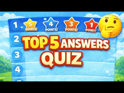 TOP 5 Answers Quiz for Kids 🎉 | Fun Classroom English Game