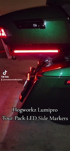 Hogworkz Lumipro Tour Pack side marker LED Lights. ‪@HogWorkz‬ #LED #fyp #fypシ #motorcycle
