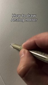 How to draw Analog horror easy . . . #drawingpencil #drawingtutorial #drawing #drawingpractice | Artlilypro