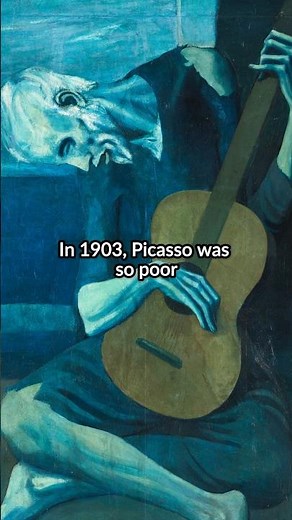 Picasso was too poor to buy new canvas? #art #history