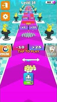 Penguin Crowd Clash Run Gameplay #gameplay #trending #viral