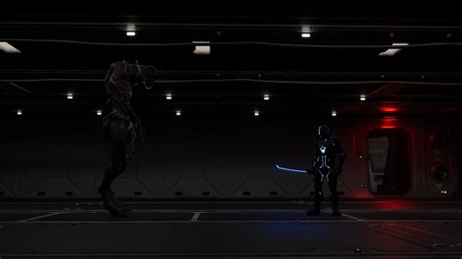 Space Duel: 🤖 Android vs Alien 👽 Android Samurai clashes with an alien on a space hub — 27s cinematic made with Unreal Engine 5. 4K version is available at: https://youtu.be/W03jE0yMTaQ ============================= Unconventional to our usual dev logs, this is our first attempt of doing something more cinematic with our resources. We're expanding to doing animated works, not just for games, but for various fields like TVC, animated shorts & movies, etc. We're open to any collaborative work fo