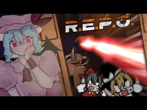 [R.E.P.O.] A trio of people are overrun by a laser-shooting monster [Slow commentary] [Multi-horr...