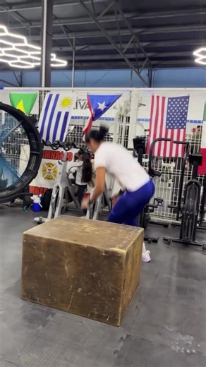 Intense CrossFit Workout: Burpees, Box Jumps, and Push-Ups