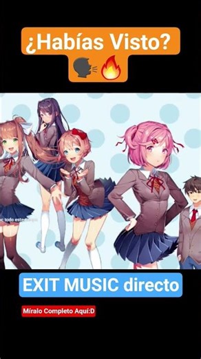 Playing Exit music #short #ddlc #exitmusic #mod #dokidoki #doki #natsuki #sayori #ddlc #gameplay