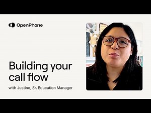 Building your call flow / phone menu