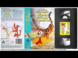 Winnie the Pooh and Tigger Too! (1974) . 18th March 1993 - UK VHS