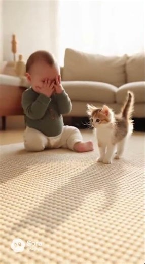 “Baby Got Scared… But Loved It 😂👶” #baby #trending #viral #cute #pets #babyfun