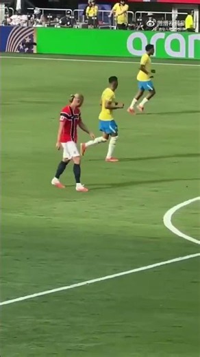Erling Haaland casually walks before scoring the first goal vs Brazil!