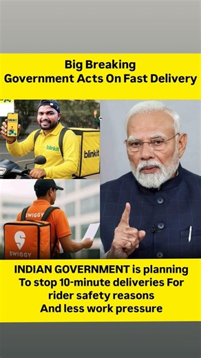 "Worker Safety First: Centre Asks Delivery Apps to Remove Rigid 10-Minute Timelines"