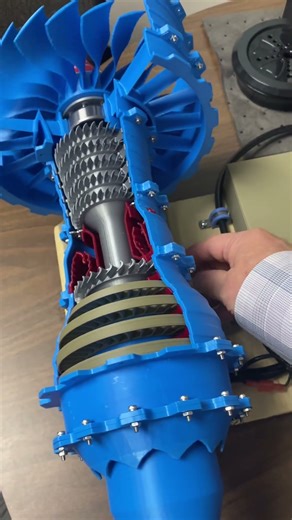 Motor operated jet engine 3D print