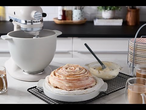 Cinnamon Roll Bread Recipe using the KitchenAid Mixer and Bread Bowl