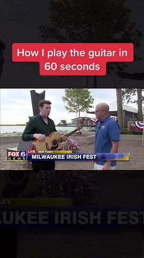 My #fingerstyleguitar approach live on FOX 🦊 #shanehennessy #guitarist #ireland #milwaukee #irishfest