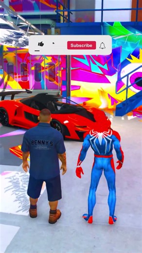 GTA V _ SPIDER-MAN MODIFIED HIS GOLDEN BOAT IN GTA 5 ! #shorts #viral #gta #gta5