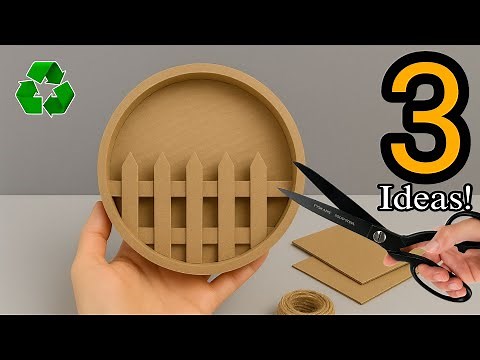 3 Amazing DIY Basket Ideas from Cardboard Boxes 😍 | Smart Recycling Hacks for Home Decor♻️
