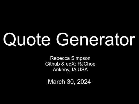 Quote Generator