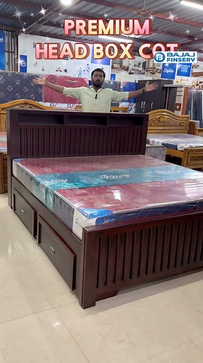 3.3K views · 675 reactions | KING SIZE COT + HEAD AND DOWN STORAGE +...