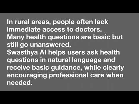 Swasthya AI | Rural Health Voice Assistant using Tambo SDK