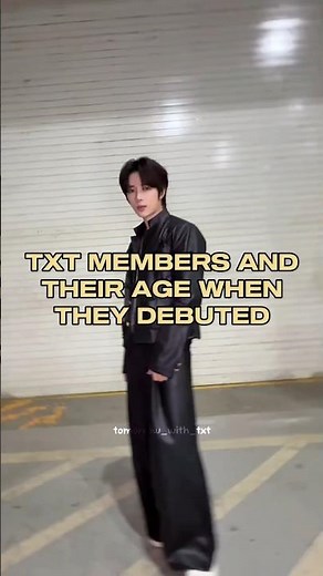 Get to know what was the age of TXT members when they debuted #shorts