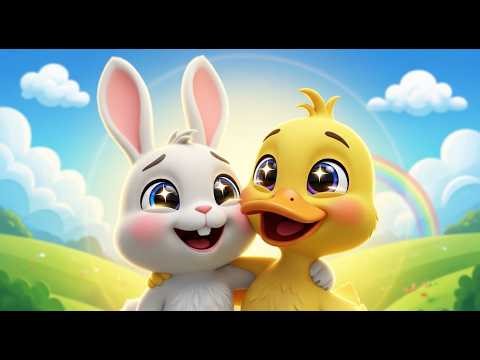 The Rabbit and the Duck’s Magical Friendship | Moral Cartoon Story for Kids