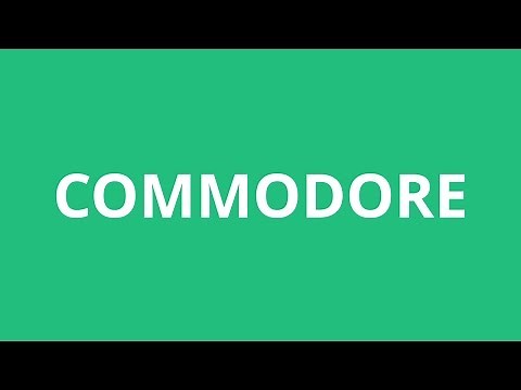 How To Pronounce Commodore - Pronunciation Academy