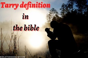 Tarry definition in the Bible