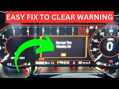 How To CLEAR The Service Tire Mobility Kit Message On Your Mustang | QUICK FIX!