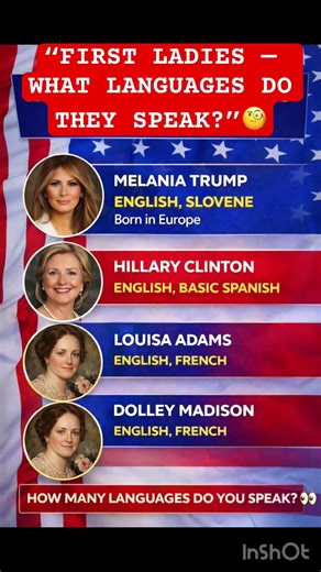 You Might Be Surprised What Languages First Ladies Speak 🤯