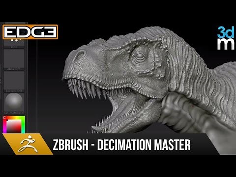 Zbrush Tutorial - Introduction to Decimation Master HD by 3dmotive
