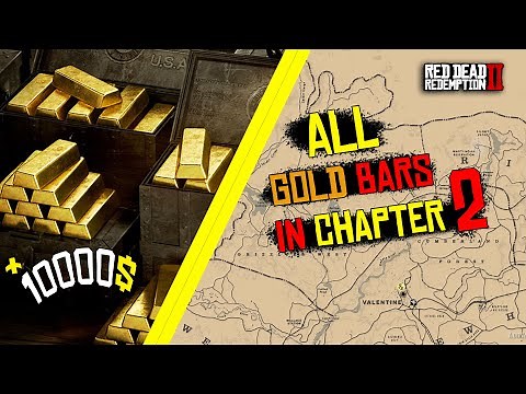 All Gold Bars & Treasure Maps Locations in Chapter 2 - Red Dead Redemption 2