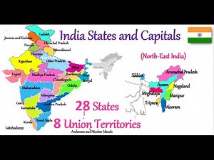 Indian States and Capitals 2022 || Union Territories || Easily Learn States and Capitals