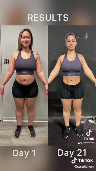 Spring Break Challenge RESULTS!!! #beforeandafter #SpringBreakChallenge #results #mealprep #lifting #workingout #sauna #sweat