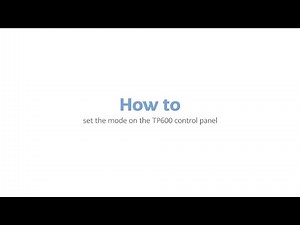 How to set the mode on the Balboa TP600 control panel