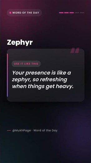 Zephyr meaning — a word for the softest breeze